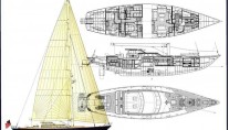 Sailing yacht MARAE -   Layout